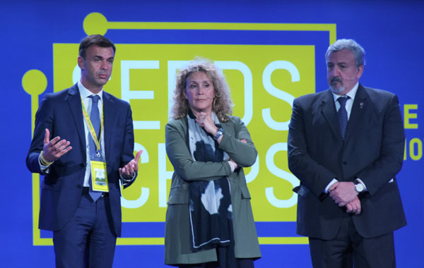 Conte e Michele Emiliano a SEEDS&CHIPS The Global Food Innovation Summit 2019 Conte e Michele Emiliano a SEEDS&CHIPS The Global Food Innovation Summit 2019