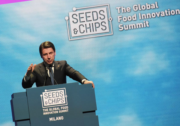 Conte e Michele Emiliano a SEEDS&CHIPS The Global Food Innovation Summit 2019 Conte e Michele Emiliano a SEEDS&CHIPS The Global Food Innovation Summit 2019