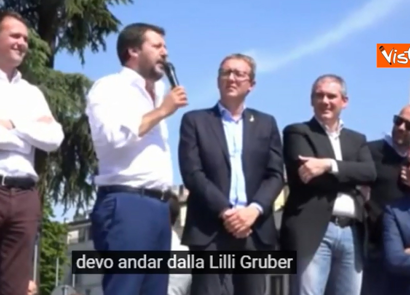 Salvini: “Mi tocca andare dalla Gruber, simpatia portami via” Salvini: “Mi tocca andare dalla Gruber, simpatia portami via”