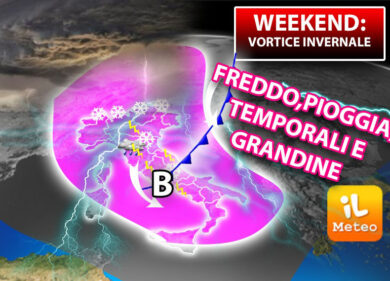 Meteo, weekend maledetto: in arrivo un ciclone polare
