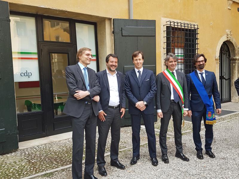 CDP: inaugurata la nuova sede di Verona, presente il Vicepremier Salvini CDP: inaugurata la nuova sede di Verona, presente il Vicepremier Salvini