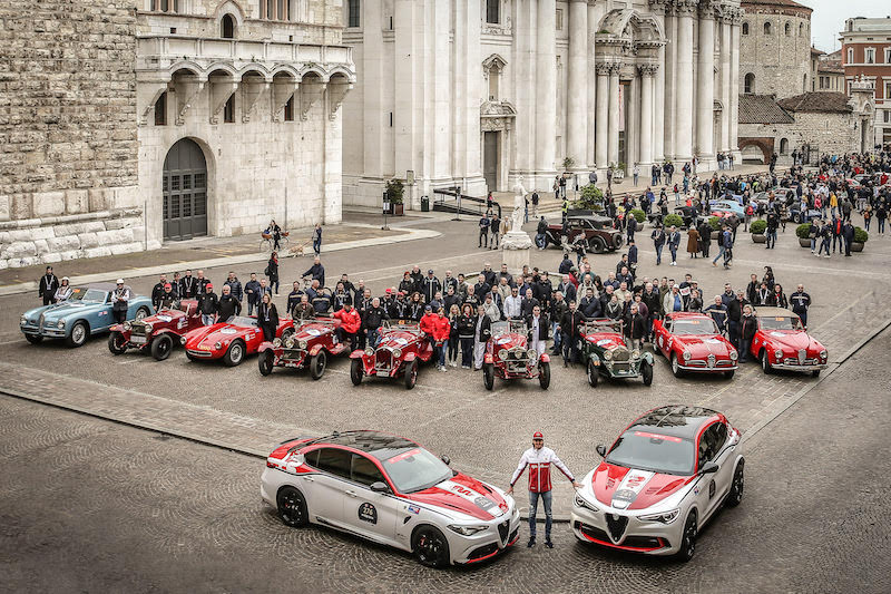 Alfa Romeo: al via la 1000 Miglia 2019