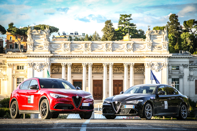 Mille Miglia 2019 : Alfa Romeo taglia il traguardo di Roma in testa