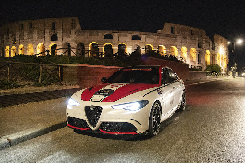 Mille Miglia 2019 : Alfa Romeo taglia il traguardo di Roma in testa