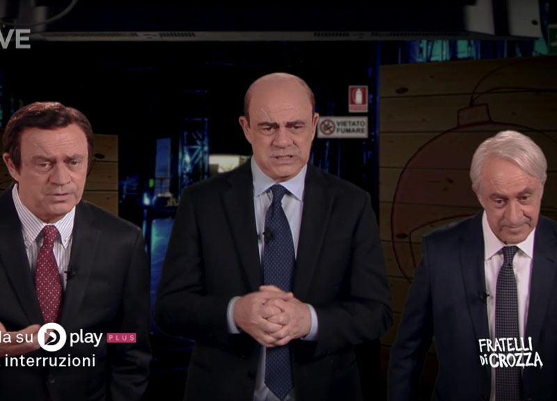Fratelli di Crozza, arrivano sul palco Zingaretti, Pisapia e Calenda Fratelli di Crozza, arrivano sul palco Zingaretti, Pisapia e Calenda