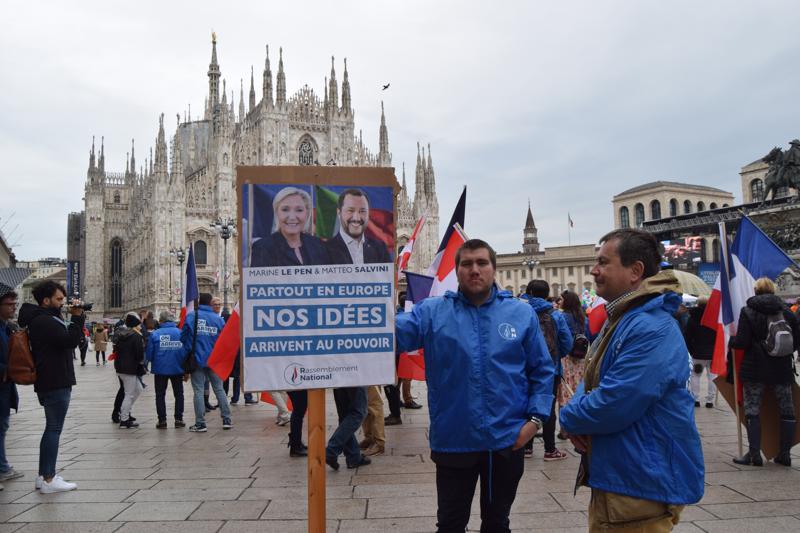 Salvini in Piazza Duomo, il trionfo dell’Europa sovranista a Milano. FOTO