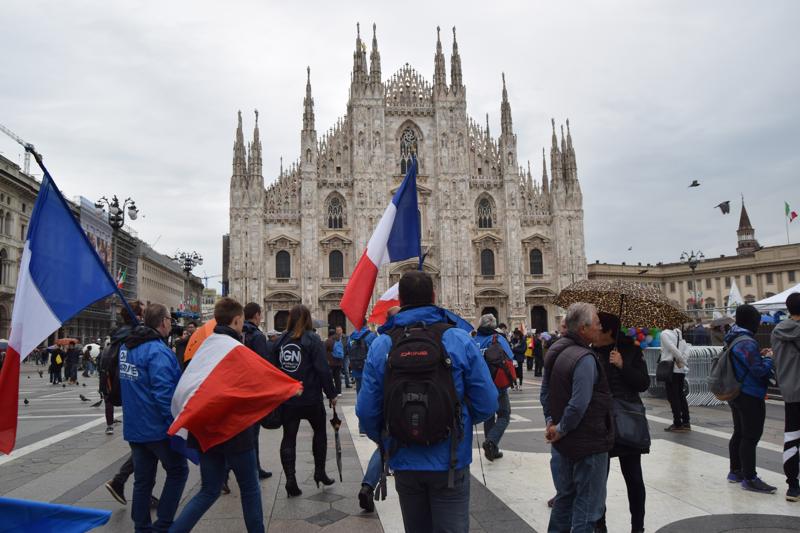Salvini in Piazza Duomo, il trionfo dell’Europa sovranista a Milano. FOTO