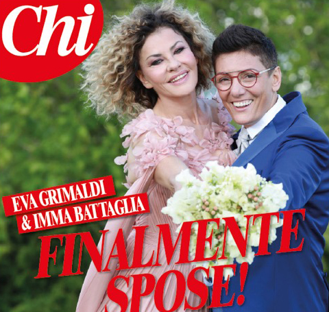 Eva Grimaldi e Imma Battaglia matrimonio: foto della nozze Eva Grimaldi e Imma Battaglia matrimonio: foto della nozze