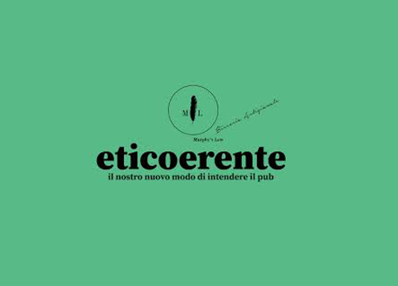 Napoli, il Murphi’s Law lancia nei pub del brand il progetto “Eticoerente” Napoli, il Murphi’s Law lancia nei pub del brand il progetto “Eticoerente”