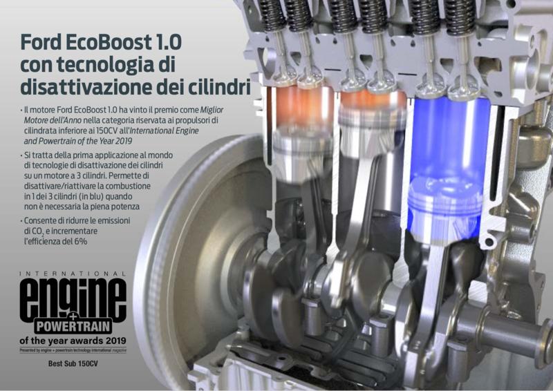 Ford EcoBoost 1.0 vince l’International Engine and Powertrain of the Year Ford EcoBoost 1.0 vince l’International Engine and Powertrain of the Year