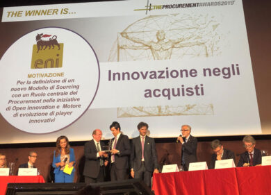 Procurement Awards, Eni vince il premio per l’ innovazione negli acquisti