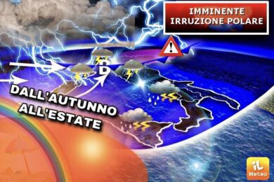 Meteo, imminente irruzione polare, poi arriva l’estate