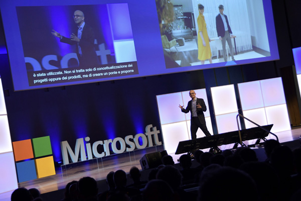 Satya Nadella CEO Microsoft all’Università Bocconi di Milano