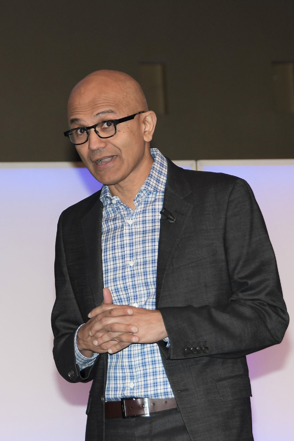 Satya Nadella CEO Microsoft all’Università Bocconi di Milano
