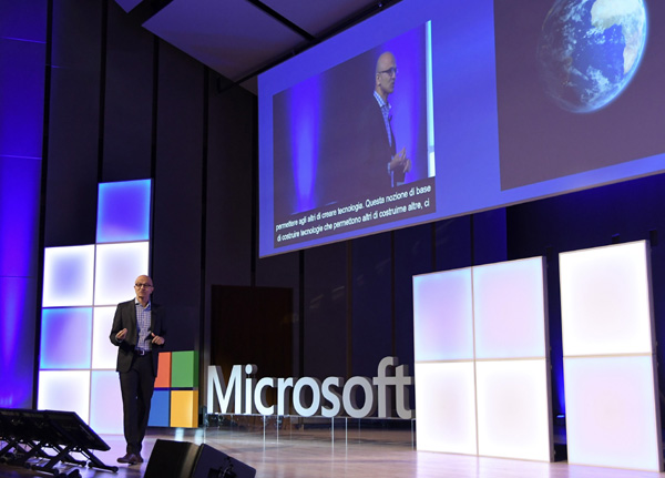 Satya Nadella CEO Microsoft all’Università Bocconi di Milano