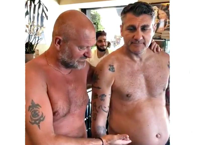Vieri: “Più grasso di 10 chili,  dieta!”. Ma la Caracciolo lo smaschera. FOTO
