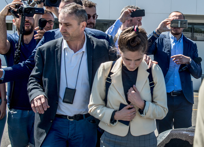 Amanda Knox torna in Italia dopo 8 anni a un convegno sulla giustizia. FOTO