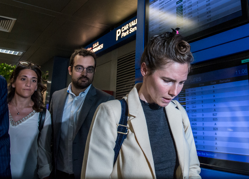 Amanda Knox torna in Italia dopo 8 anni a un convegno sulla giustizia. FOTO