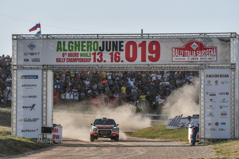 Rally di Sardegna la Citroën C3 R5 di Rossetti- Mori conclude al secondo posto Rally di Sardegna la Citroën C3 R5 di Rossetti- Mori conclude al secondo posto