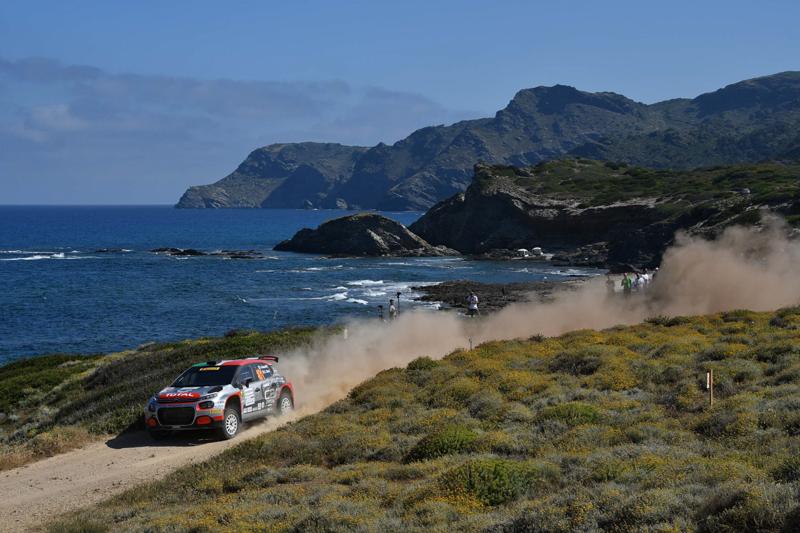 CIR, Rally Sardegna-  La Citroen C3 di Rossetti – Mori chiude sul podio