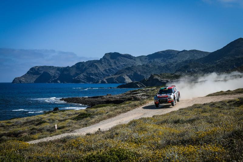 CIR, Rally Sardegna-  La Citroen C3 di Rossetti – Mori chiude sul podio