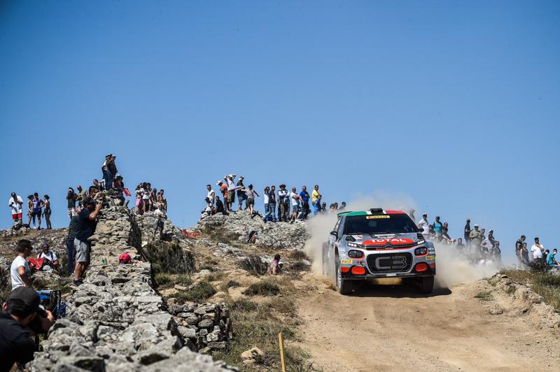 CIR, Rally Sardegna-  La Citroen C3 di Rossetti – Mori chiude sul podio