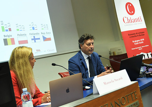 Chianti, boom dell’export di vini rossi