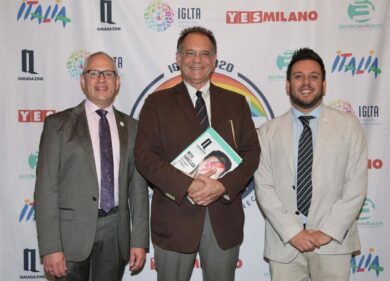 Alessandro Cecchi Paone testimonial IGLTA 2020 a Milano