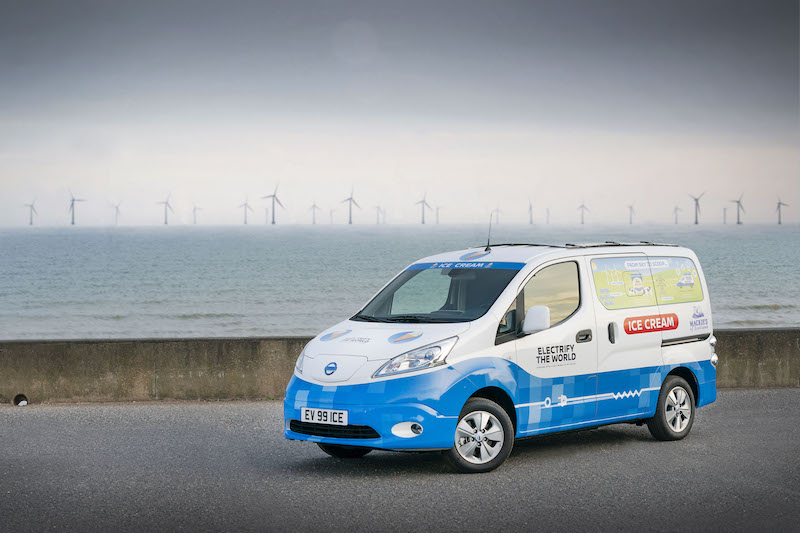 Nissan svela il concept van e-NV200 a zero emissioni per i gelati Nissan svela il concept van e-NV200 a zero emissioni per i gelati
