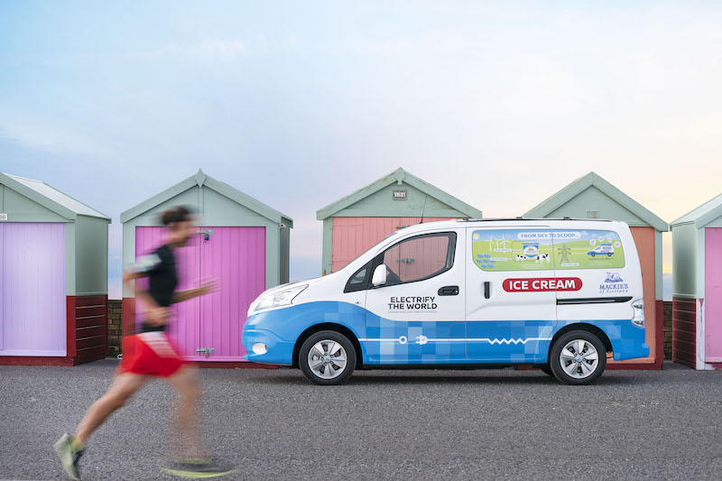 Nissan svela il concept van e-NV200 a zero emissioni per i gelati Nissan svela il concept van e-NV200 a zero emissioni per i gelati