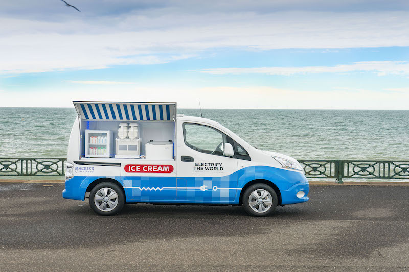 Nissan svela il concept van e-NV200 a zero emissioni per i gelati Nissan svela il concept van e-NV200 a zero emissioni per i gelati