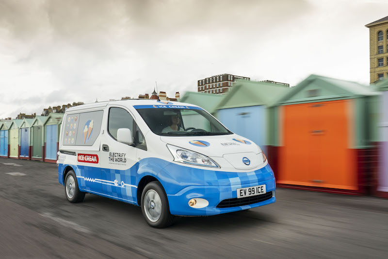 Nissan svela il concept van e-NV200 a zero emissioni per i gelati Nissan svela il concept van e-NV200 a zero emissioni per i gelati