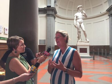 Galleria dell’Accademia di Firenze, presentato il nuovo logo del museo