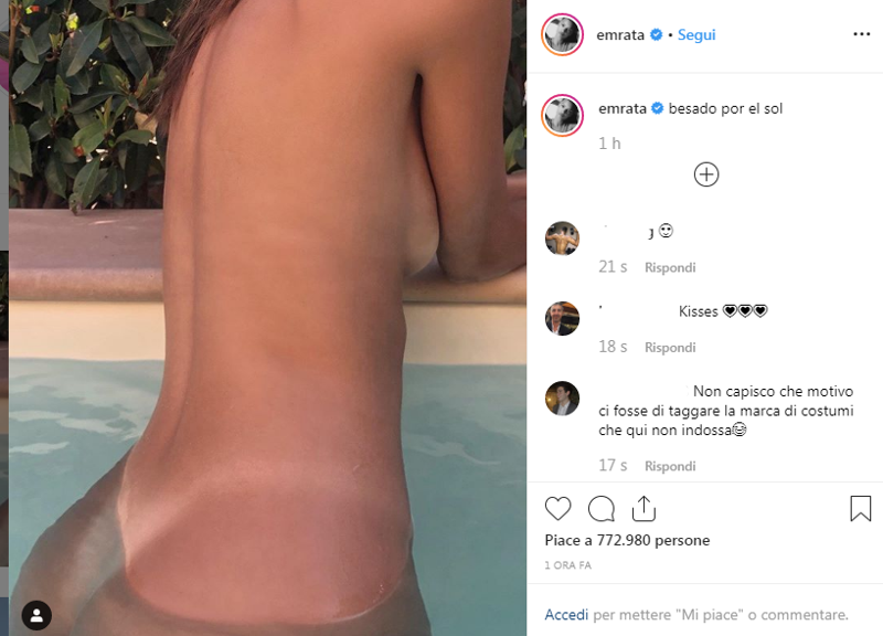 Emily Ratajkowski: abbronzatura da paura su Ig, posa bollente in piscina. FOTO
