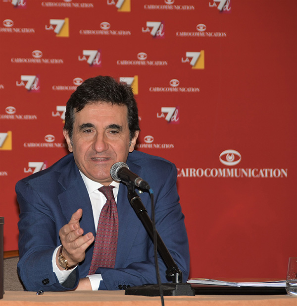 LA7 il Presidente Urbano Cairo presenta la nuova stagione TV 2019-2020.