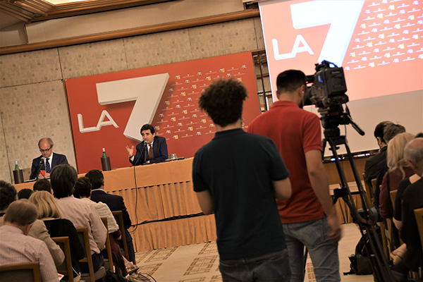 LA7 il Presidente Urbano Cairo presenta la nuova stagione TV 2019-2020.