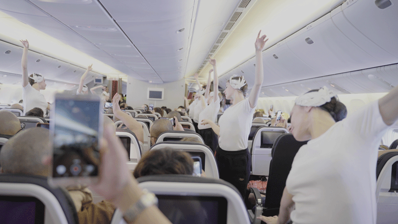 Air France: performance ad alta quota del corpo di ballo dell’Opéra di Parigi Air France: performance ad alta quota del corpo di ballo dell’Opéra di Parigi