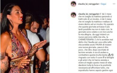 Nainggolan, la moglie Claudia ha un tumore: “Inizio la chemioterapia”