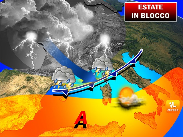Previsioni meteo, estate già in crisi: il grande caldo per ora non torna Previsioni meteo, estate già in crisi: il grande caldo per ora non torna
