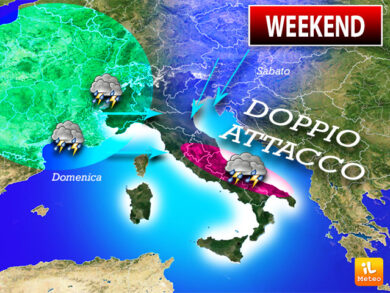 Meteo weekend, il maltempo tormenta l’Italia. Estate in crisi fino a luglio