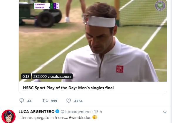 Wimbledon: da Fiorello a Salvini, Gentiloni e Renzi, entusiasmo social. FOTO Wimbledon: da Fiorello a Salvini, Gentiloni e Renzi, entusiasmo social. FOTO