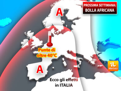 Meteo weekend, da domenica torna il grande caldo. Punte di 40°