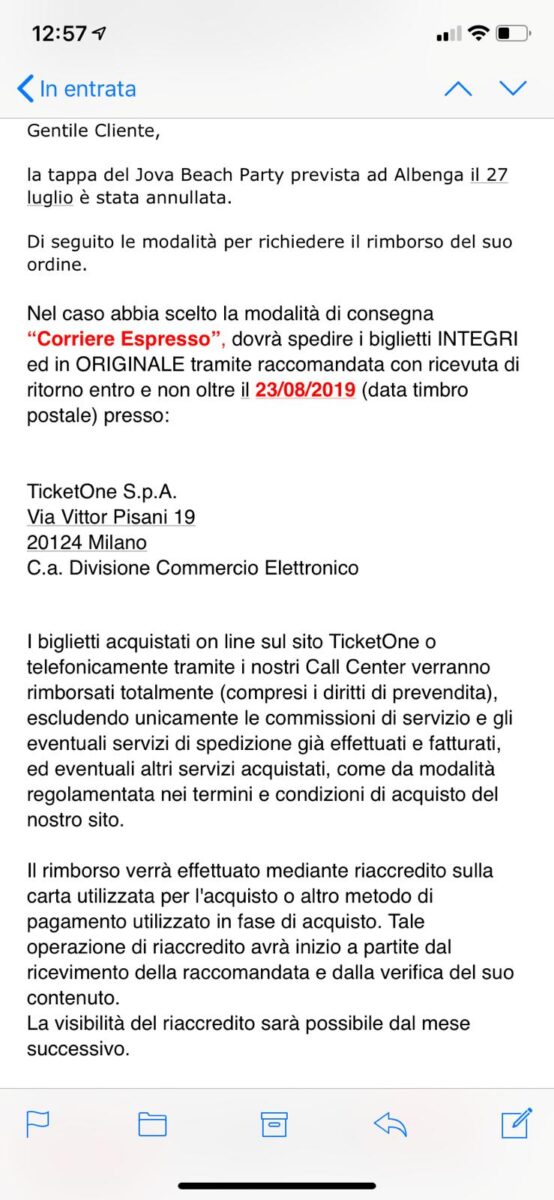 Jova beach party, tappa di Albenga annullata. I fan: “Cornuti e mazziati” Jova beach party, tappa di Albenga annullata. I fan: “Cornuti e mazziati”