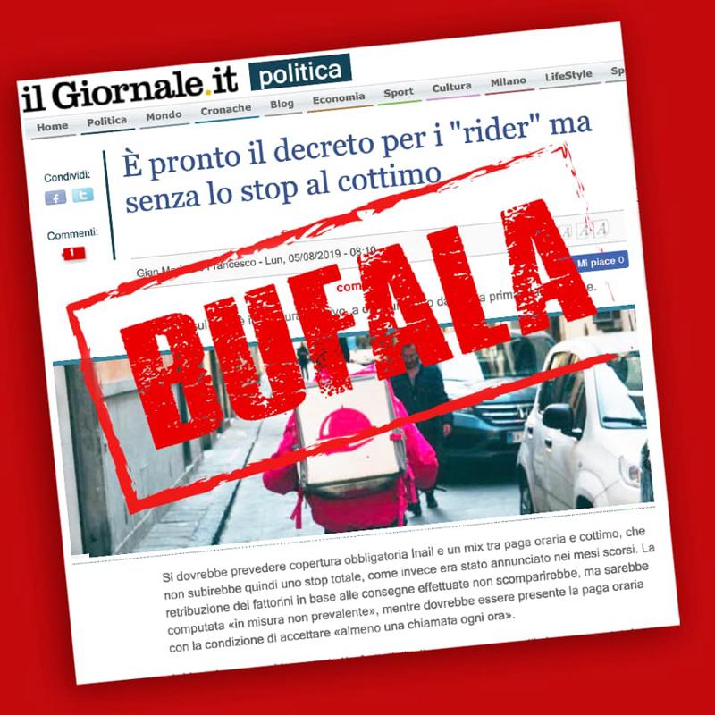 Di Maio risponde sulla tutela dei rider. “Mantenuto il cottimo? Una bufala” Di Maio risponde sulla tutela dei rider. “Mantenuto il cottimo? Una bufala”