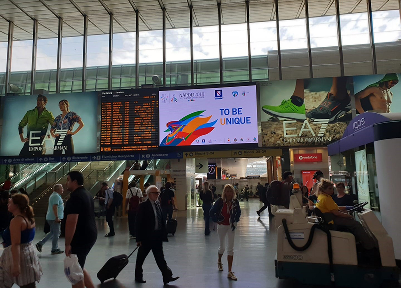 Grandi Stazioni Retail celebra il successo dell’Universiade Napoli 2019 Grandi Stazioni Retail celebra il successo dell’Universiade Napoli 2019