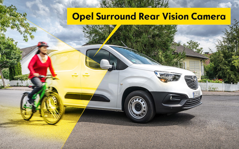 Opel Combo Cargo, con il sistema Surround Rear Vision addio angolo cieco