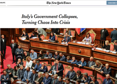 New York Times, Cnbc, Bloomberg e… La crisi italiana vista dai media globali