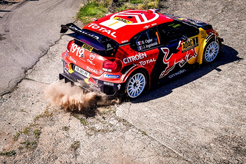 WRC, Rally Germania, Il duo Citroen Racing Ogier- Ingrassia ancora in top 3