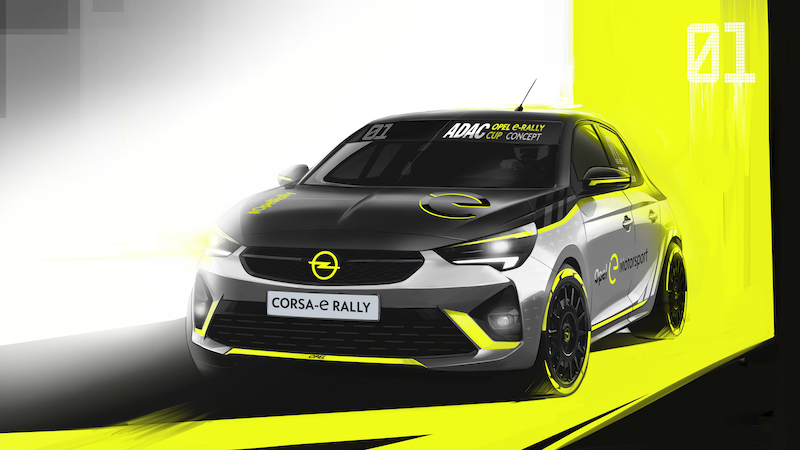 Francoforte 2019 : Opel svela la prima  un’auto da rally elettrica