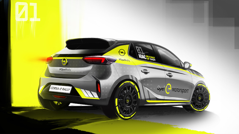 Francoforte 2019 : Opel svela la prima  un’auto da rally elettrica